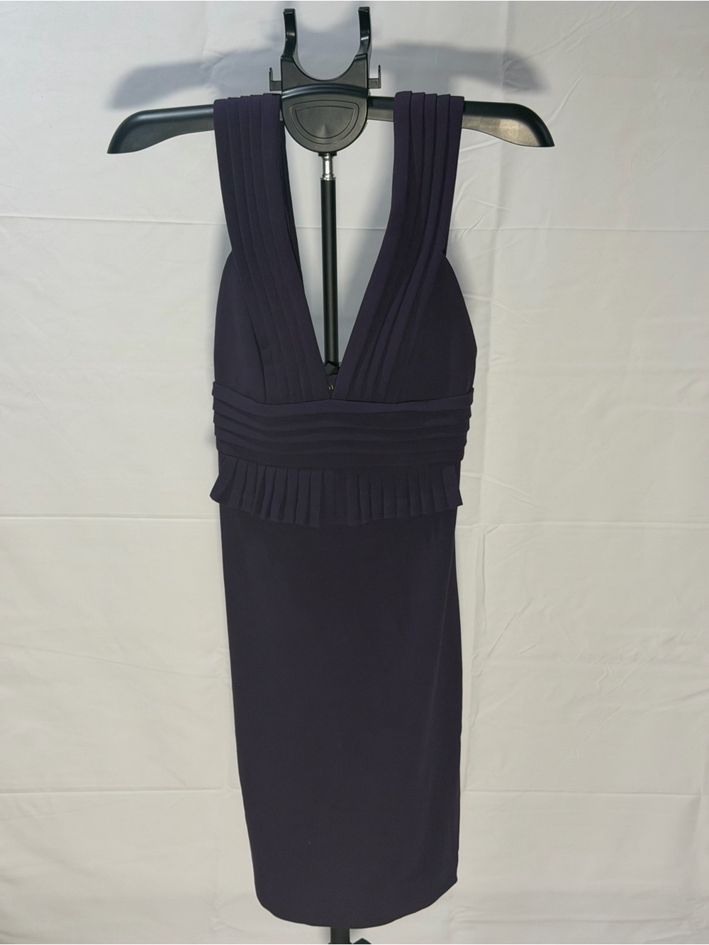 Black Halo Mini Dress in Purple Size 4 NWT